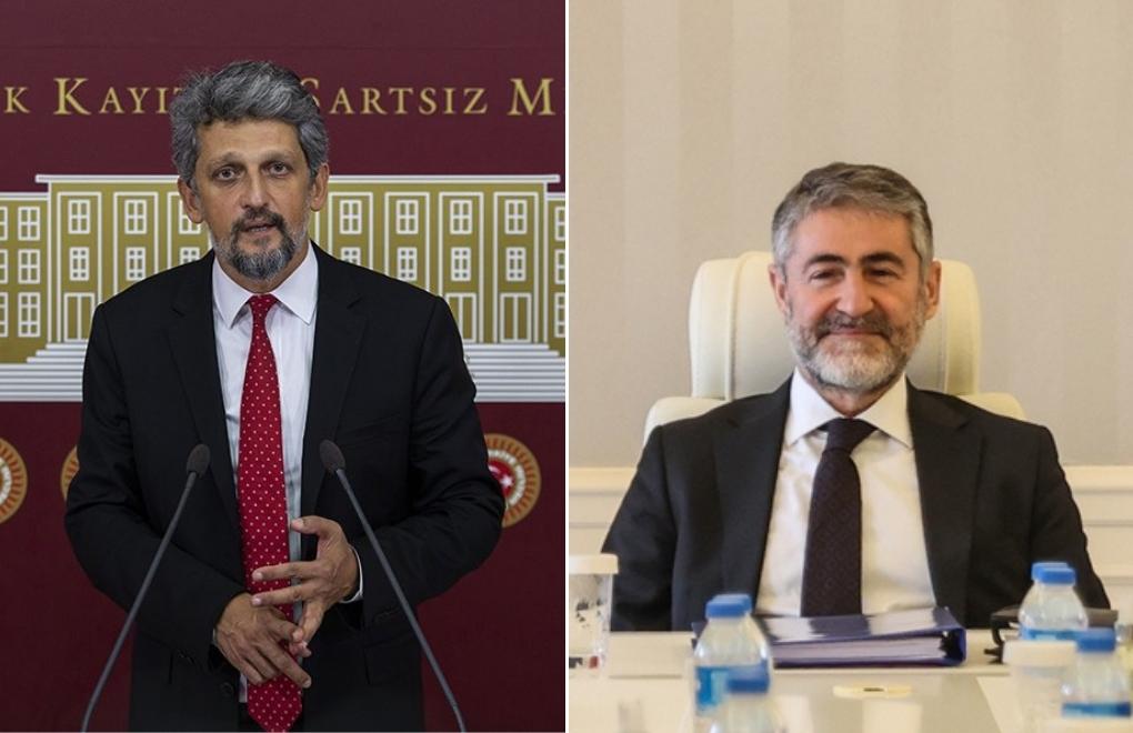HDP’s Paylan to Erdoğan: Don’t send the finance minister abroad