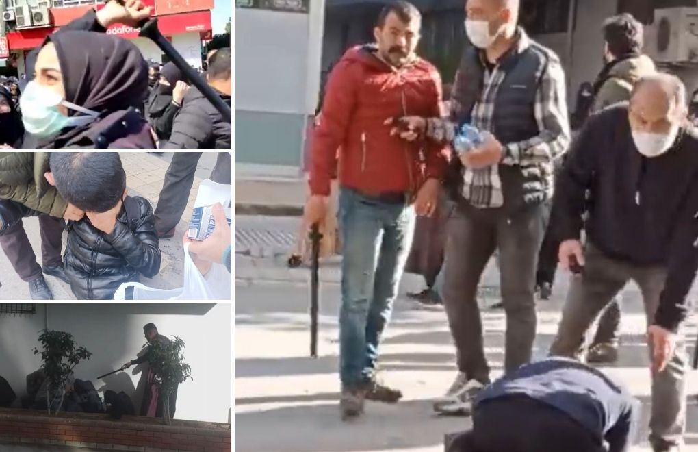 Police violence against Furkan Foundation members in Adana province