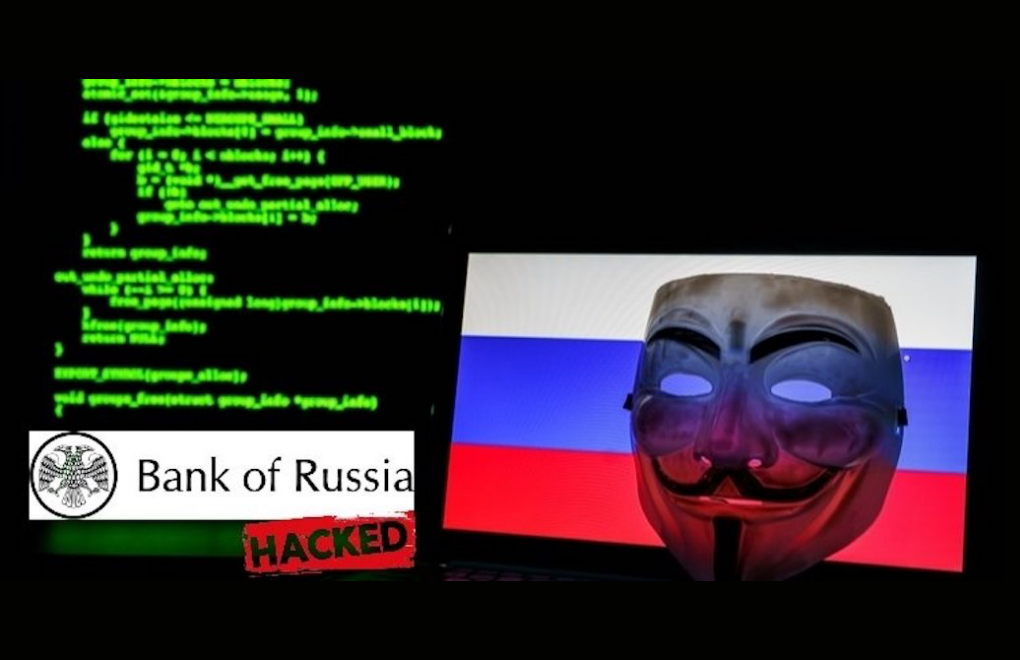 Anonymous Rusya Merkez Bankası'nı hacklediğini iddia ediyor