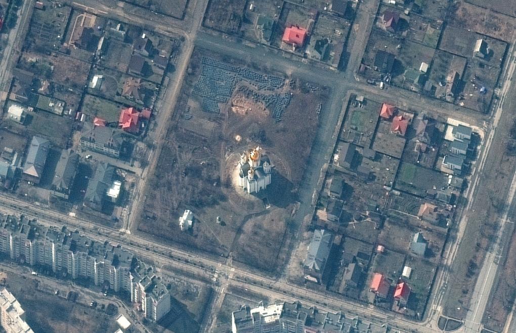 Uydu fotoğraflarında Bucha: Katliam Rusya çekilmeden önce yapılmış