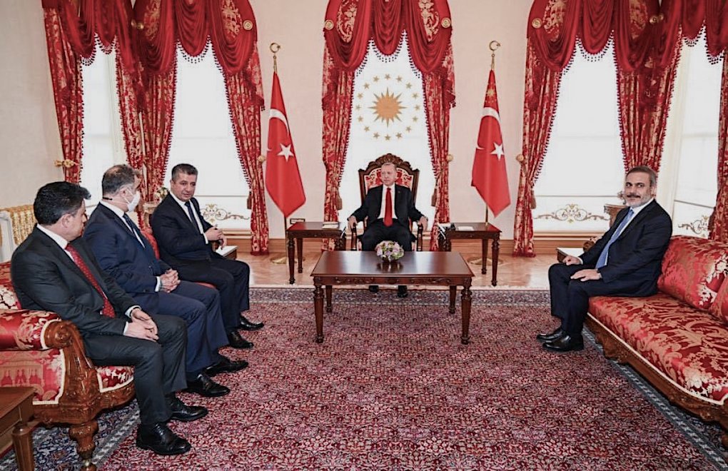  Mesrur Barzani İstanbul'a geldi ve Erdoğan'la görüştü