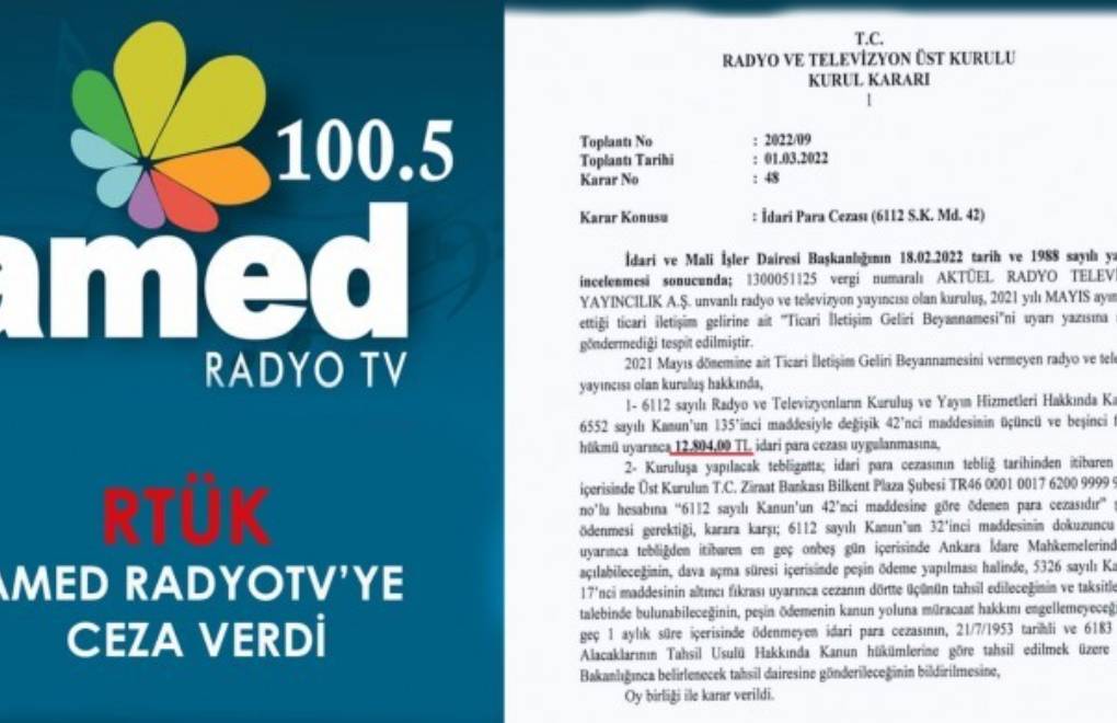 RTUKê cezayê pereyan li Amed Radyoyê biriye