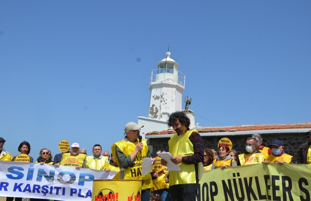 Sinop'ta nükleer santrale verilen "ÇED olumlu" raporuna protesto 