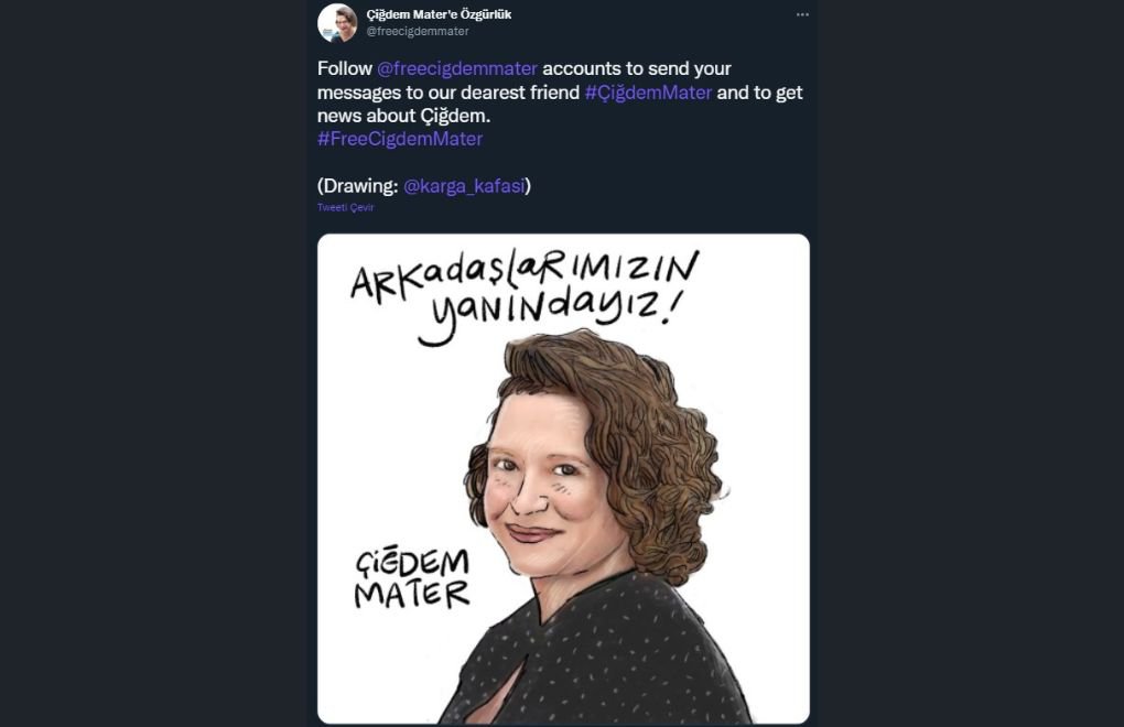 Campaign on social media: ‘Free Çiğdem Mater’