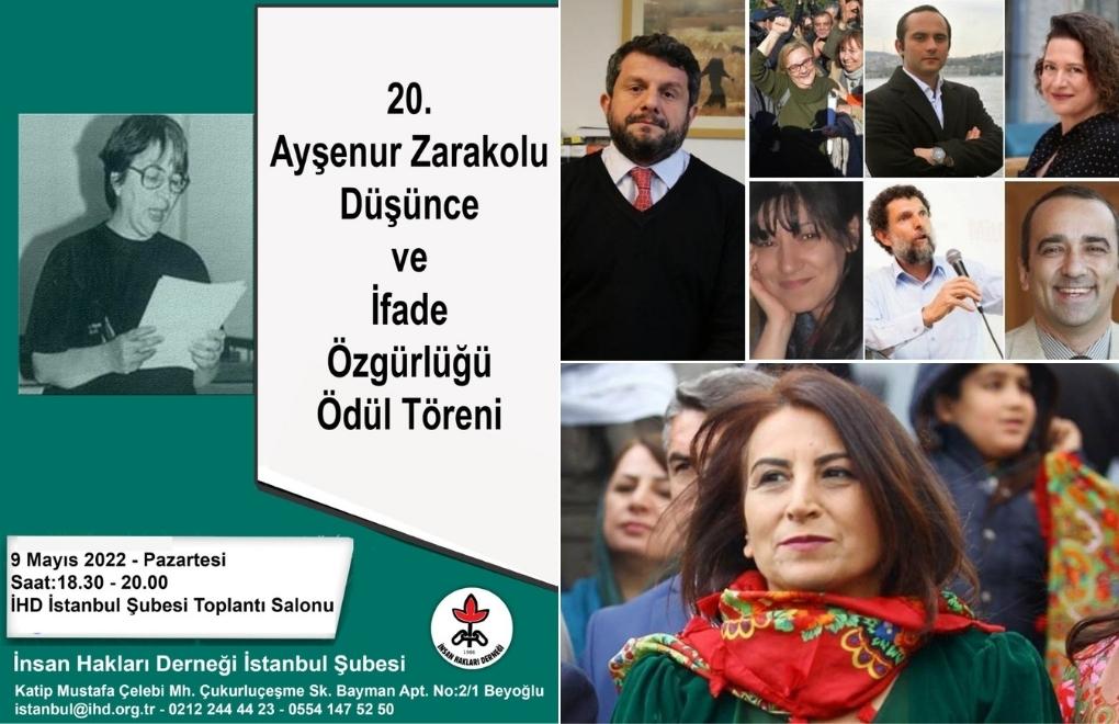 Ayşenur Zarakolu Ödülü Aysel Tuğluk ve Taksim Dayanışması'na