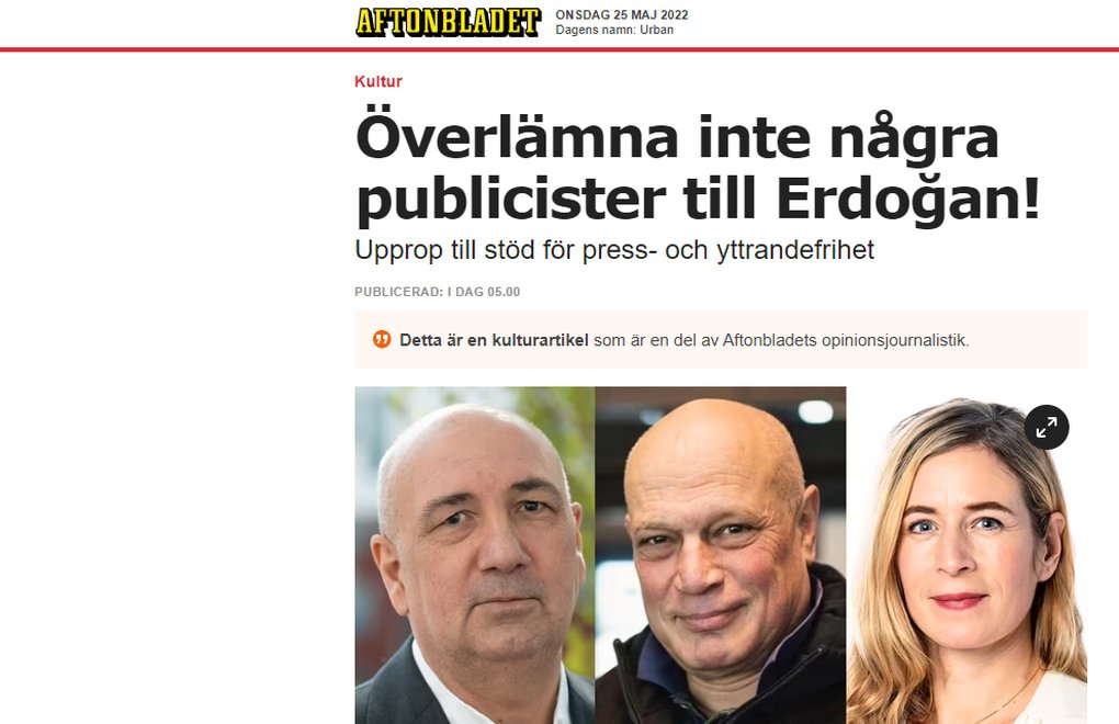 İsveçli yazar ve gazeteciler: "Hiçbir yayıncıyı Erdoğan'a teslim etmeyin"