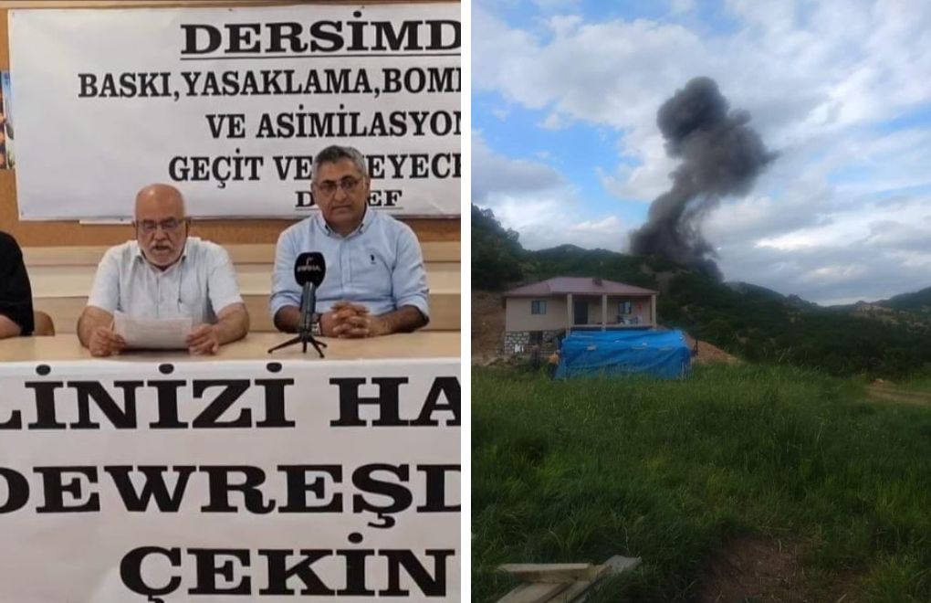 'Warplanes bombard rural areas in Dersim'