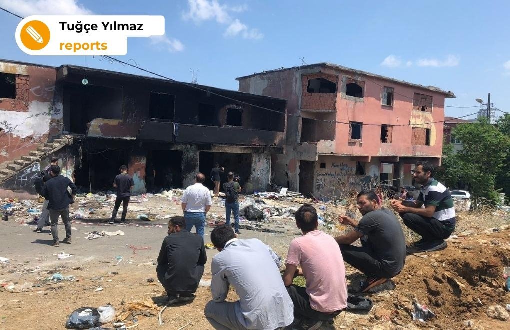 Locals attack refugee waste workers, set depots on fire in İstanbul's Ataşehir