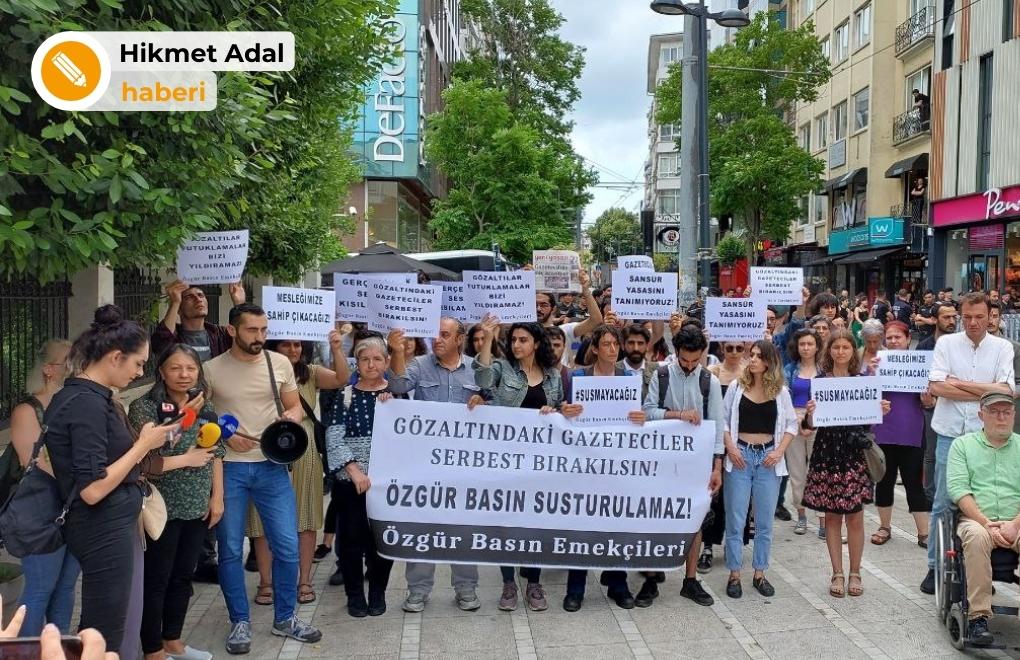 20 gazeteci için Kadıköy'den ses verdiler: İktidarın gazetecileri olmayacağız