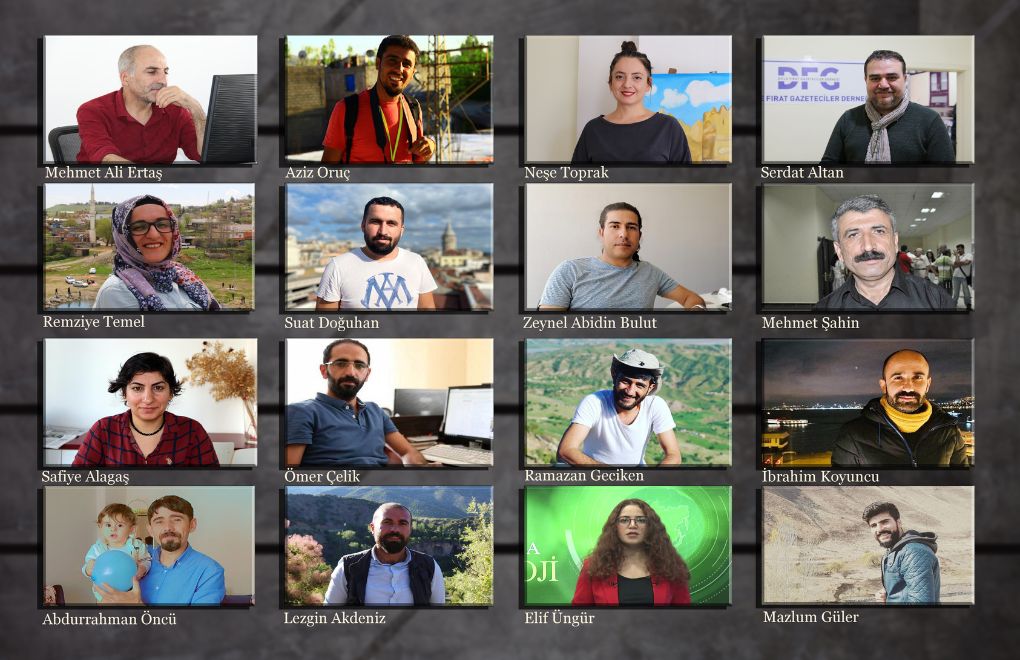 Tutuklanan 16 Kürt gazeteci dünya basınında