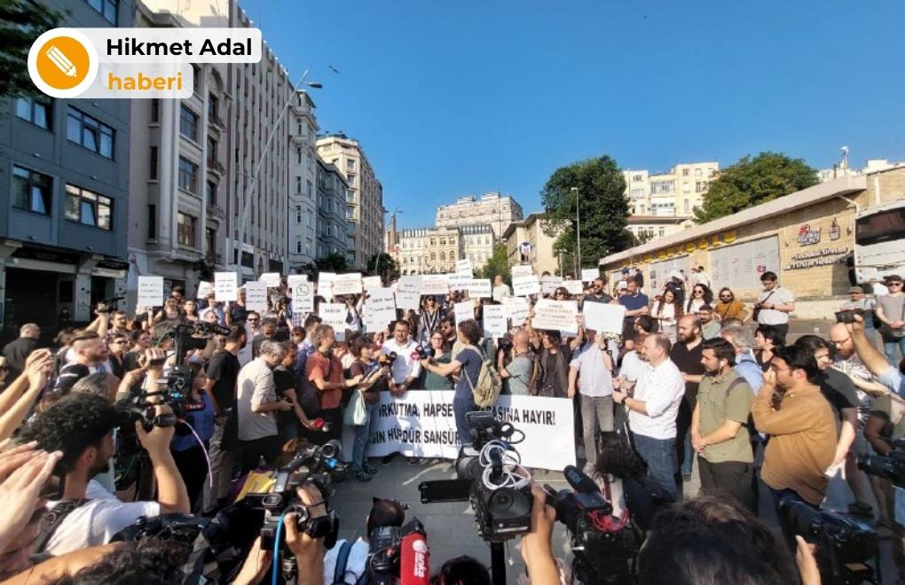 Gazeteciler yasa tasarısına karşı eylemde: Basın tarihinin en ağır sansürü