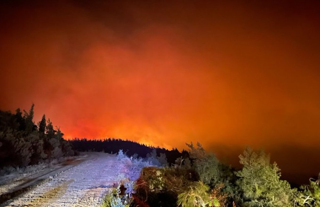 Marmaris, Yediadalar'da dün akşam başlayan yangın 250 hektarlık alana yayıldı