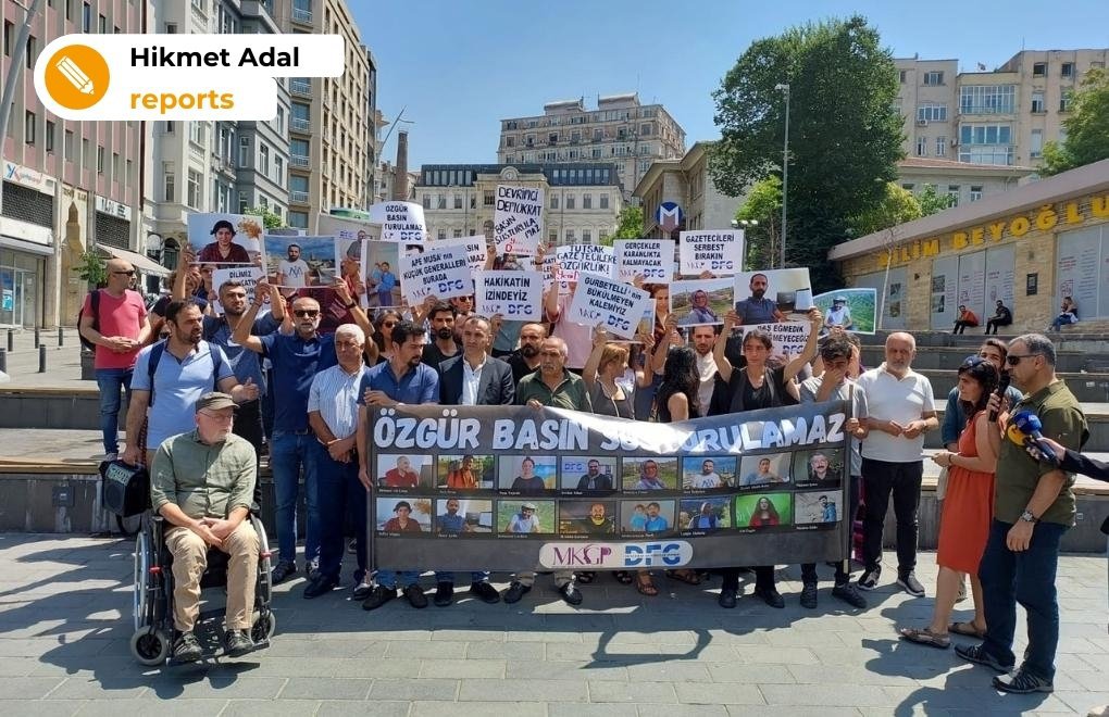 Journalists in İstanbul express solidarity with arrested Kurdish journalists