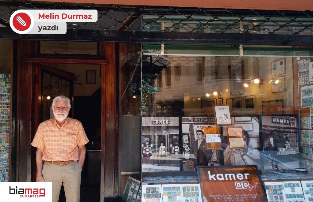 80 yıllık pul dükkanı: Kamer Pul Evi