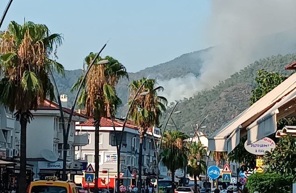 Marmaris, Sarıana Mahallesi yakınında başlayan yangın kontrol altına alındı