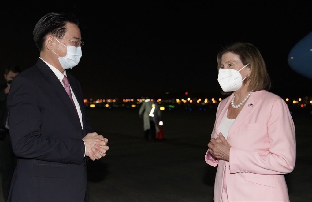 ABD Temsilciler Meclisi Başkanı Nancy Pelosi Tayvan'da