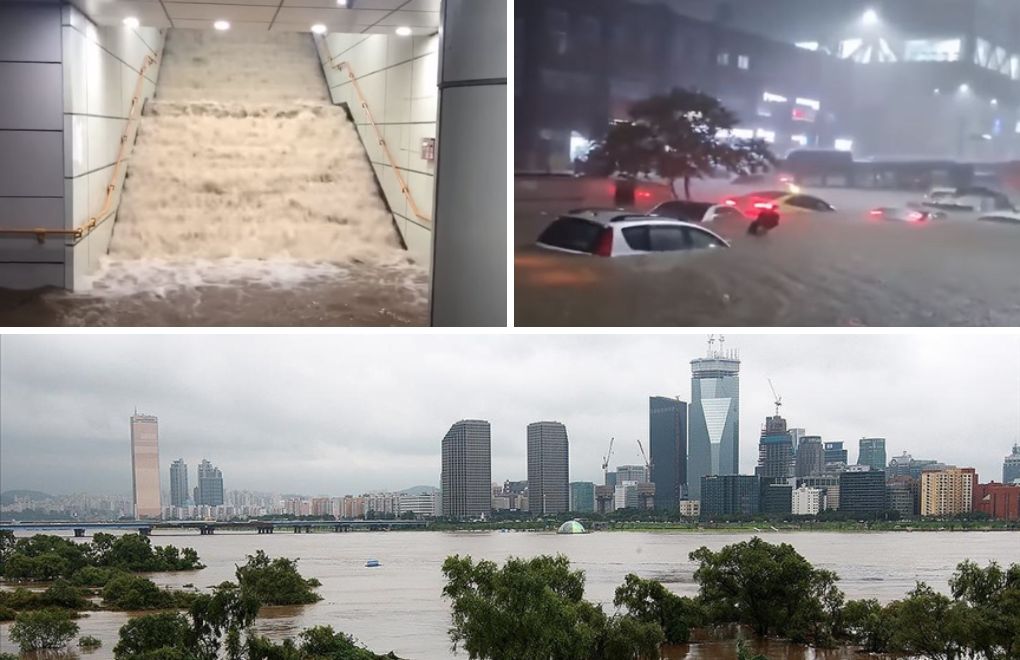 Güney Kore’de şiddetli yağış ve sel: En az 8 ölü