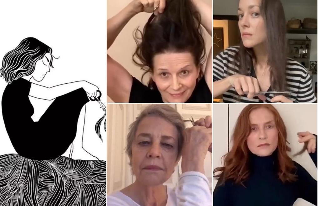 Fransalı aktrisler İran’a destek için saçlarını kesti