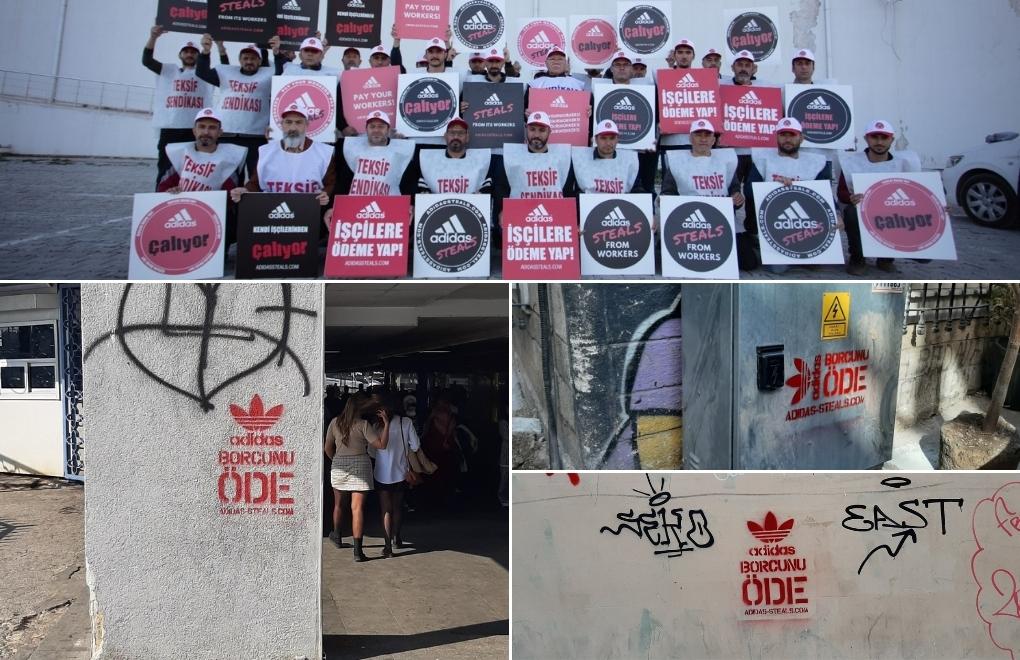 İstanbul sokaklarından Adidas’a mesaj var: İşçilere borcunu öde