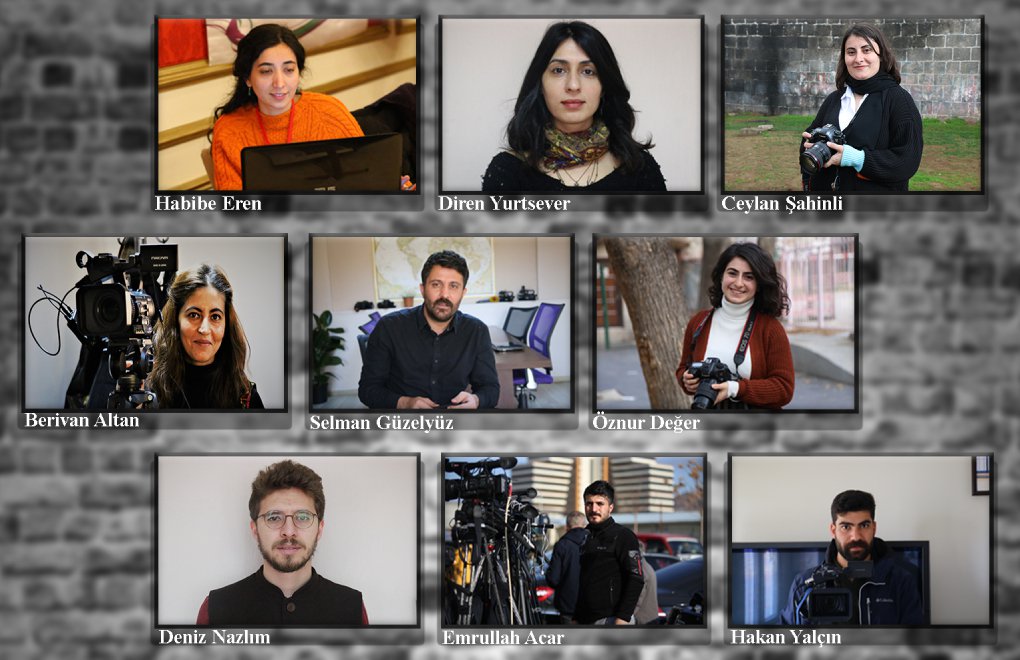 Who are the nine arrested Kurdish journalists?