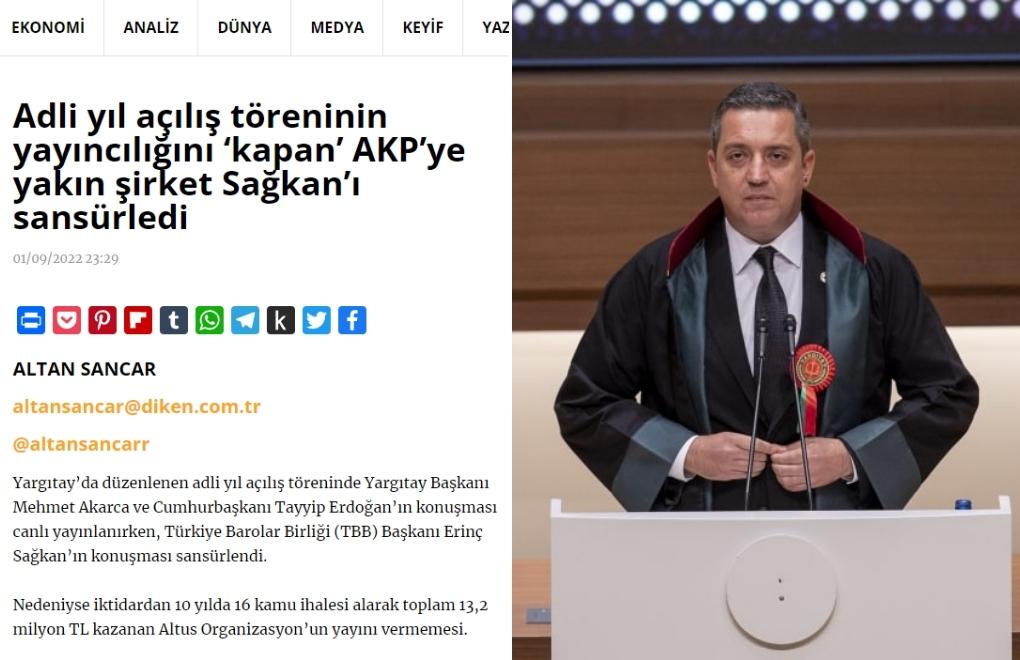 "Sansür yapan şirket AKP'li vekilin" iddiasında gazetecilere soruşturma