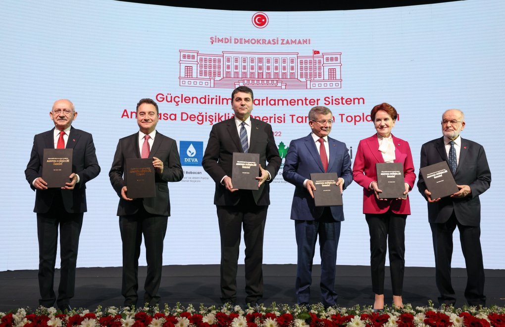 Metna 6 partiyên mixalefetê metna guhertina Destûra Bingehîn aşkere kiriye