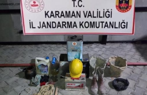 Karaman’da kaçak kazı operasyonu