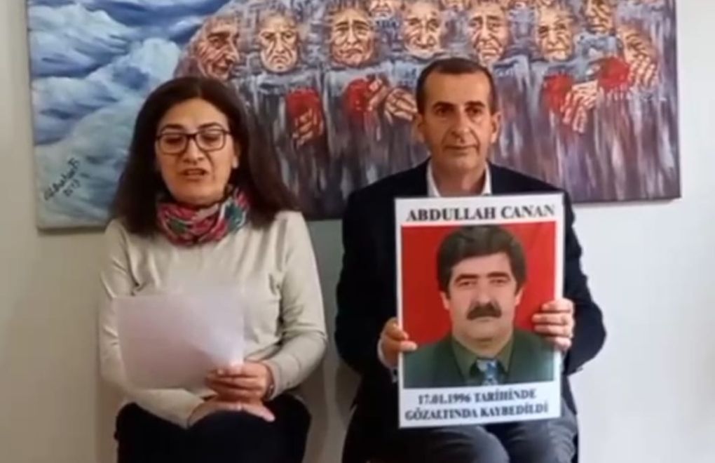 "Gözaltında kaybedilişinin 27. yılında Abdullah Canan için adalet istiyoruz"