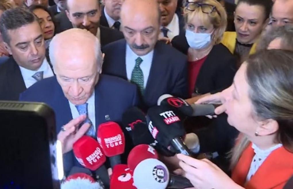 Bahçeli tells reporter asking about murder of Sinan Ateş to 'mind her own business'