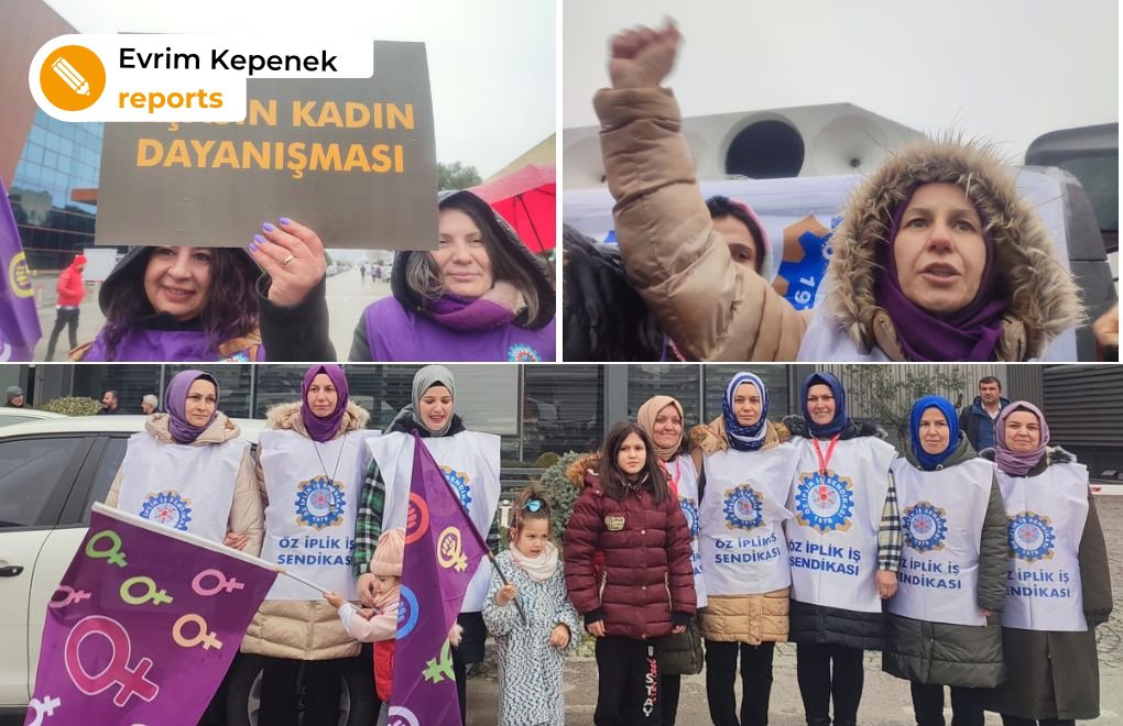 Women in solidarity action call on Barutçu Tekstil boss: Reinstate laid-off workers