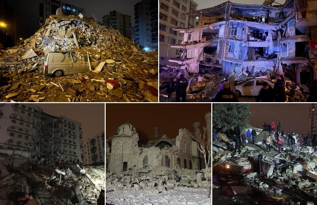 Deprem bölgesinden fotoğraflar