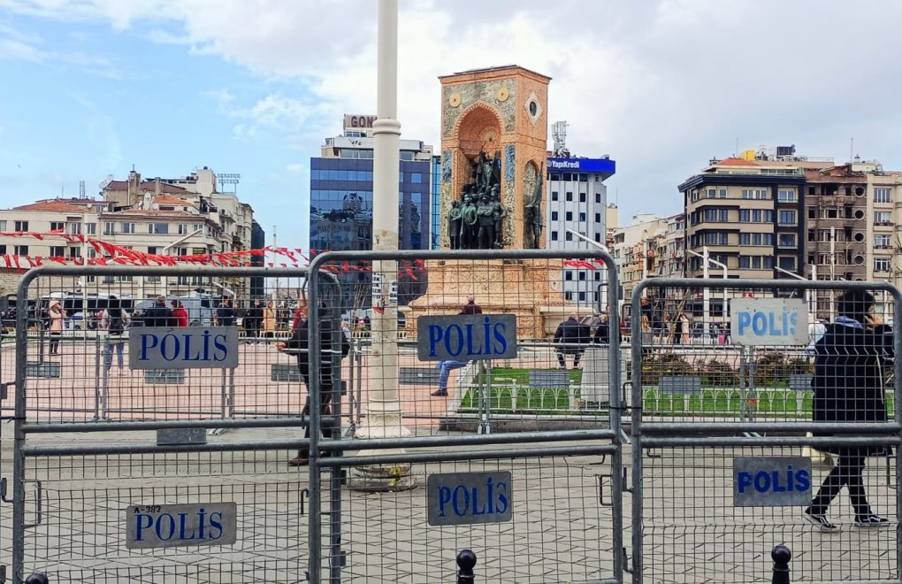 Taksim’de 8 Mart “bariyerleri”