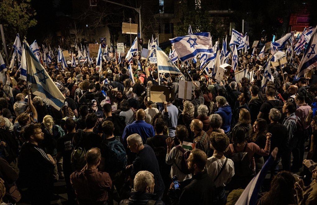 Netanyahu’nun Yargı Reformu Paketi'ne karşı protestolar 10. haftada devam ediyor 