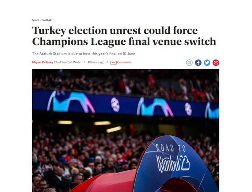 "UEFA, Şampiyonlar Ligi finalini İstanbul'dan alabilir"