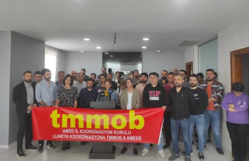Diyarbakır’da operasyonlara tepki: TMMOB olarak asla baş eğmeyeceğiz