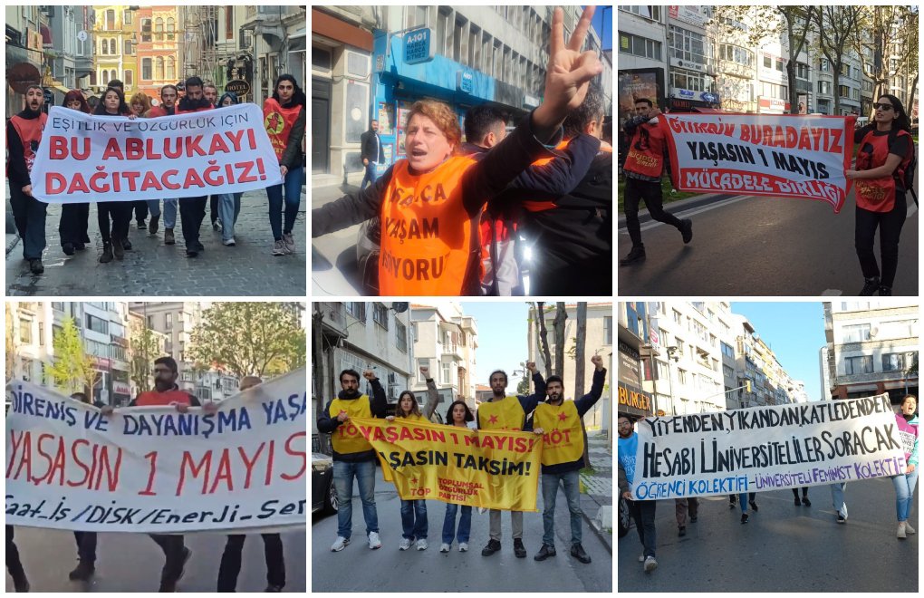 Taksim’de 1 Mayıs eylemleri