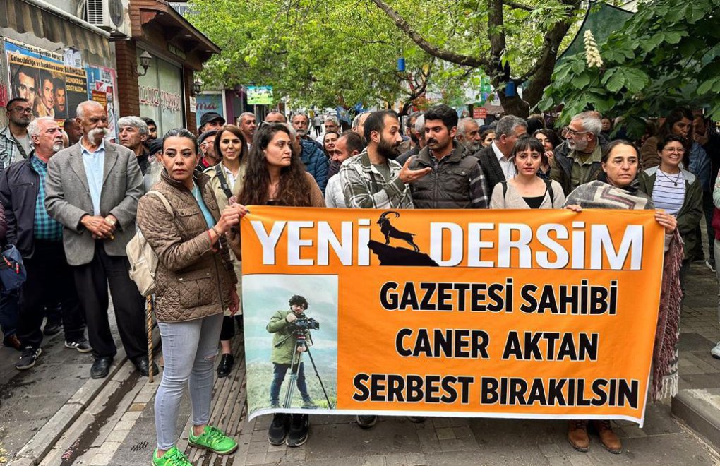 Dersim’de gazeteci Caner Aktan'ın serbest bırakılması için eylem