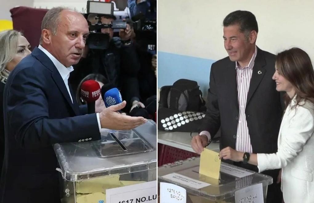 Oğan ve İnce oylarını Ankara'da kullandı