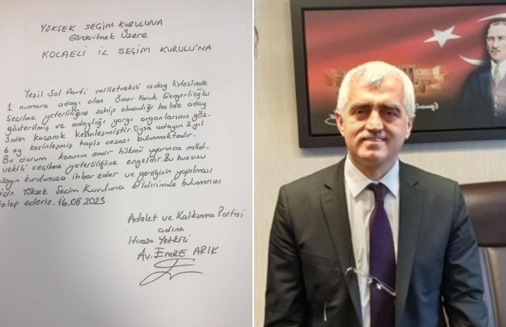 AKP, Kocaeli’de Gergerlioğlu’nun seçilmesine itiraz etti