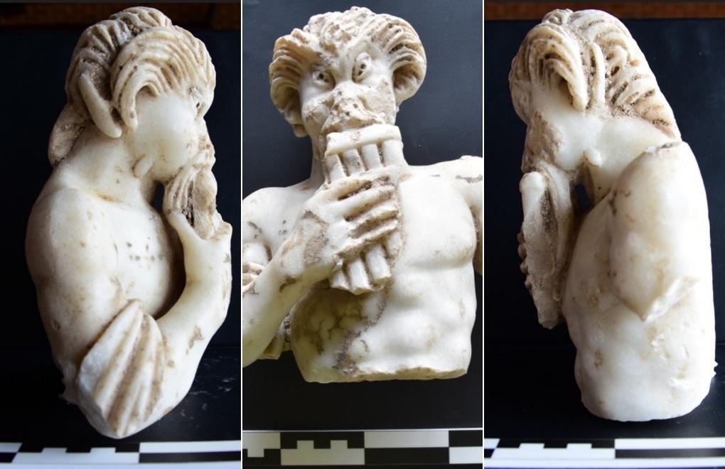 Saraçhane Arkeoloji Parkı'ndaki kazılarda Pan heykeli bulundu