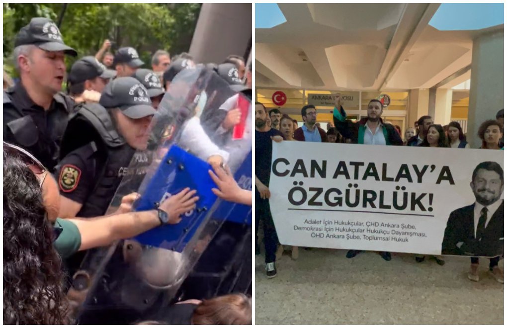 Ankara’da avukatların Can Atalay eylemine polis saldırısı