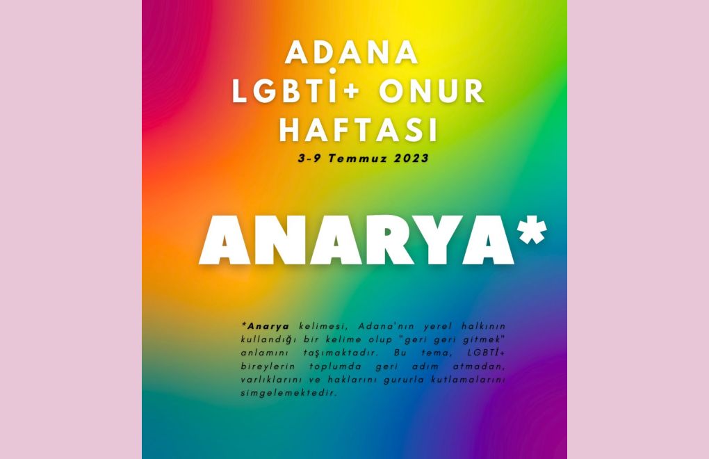 Adana'da 2. Onur Yürüyüşü'ne çağrı: Anarya*