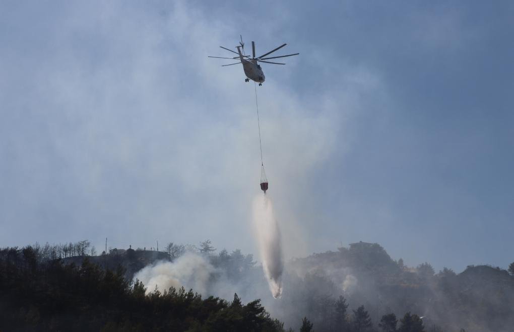 Forest fires continue in Antalya, Hatay