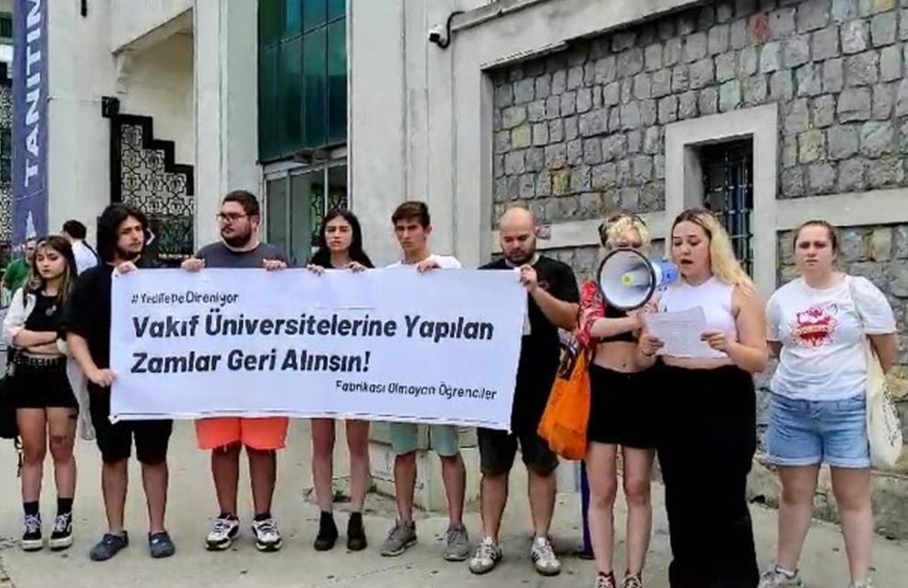 Yeditepe Üniversitesi öğrencilerinden zam protestosu