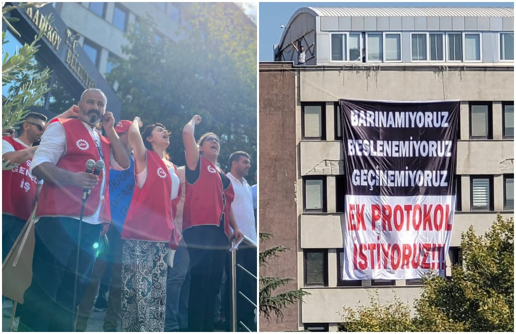Kadıköy Belediyesi işçileri yarım gün iş bıraktı: "Geçinemiyoruz"