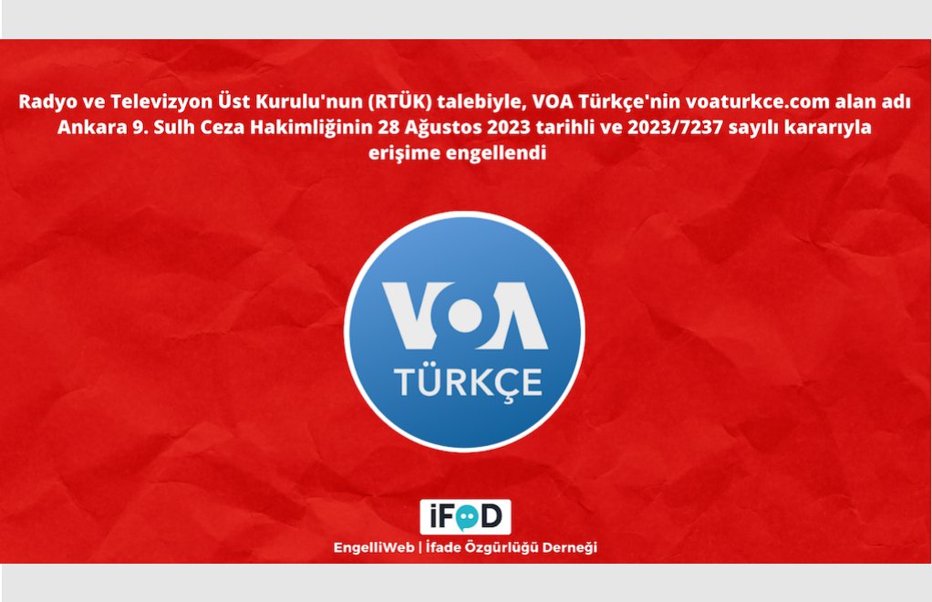 Amerika'nın Sesi Türkçe yayını RTÜK talebiyle erişime engellendi 