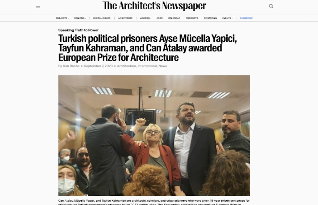 Three Gezi prisoners awarded the 2023 European Prize for Architecture