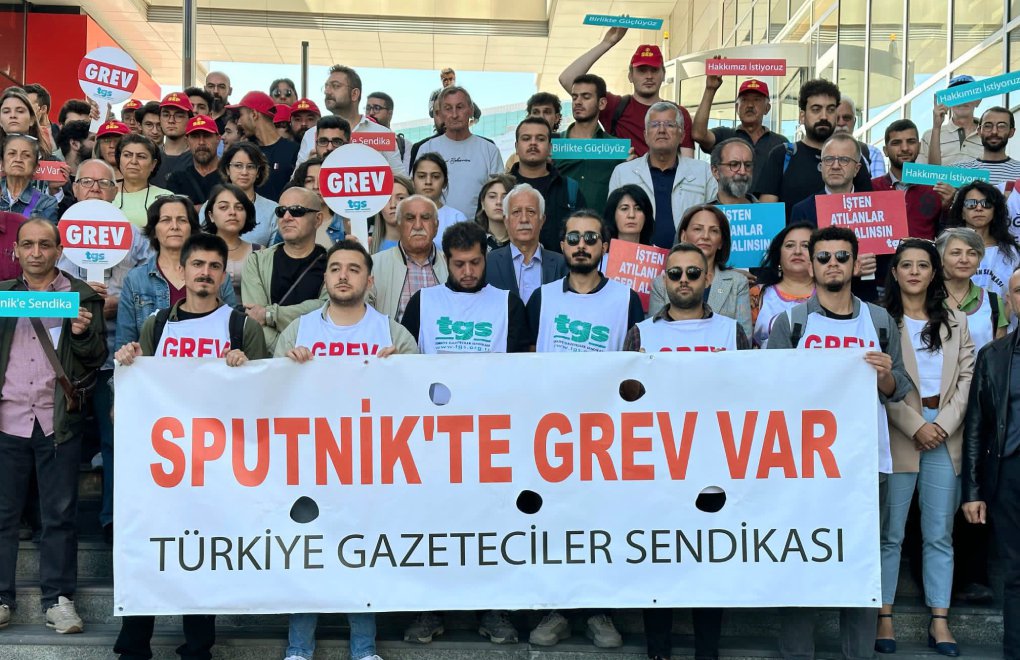 Demonstration in Ankara by Sputnik strikers