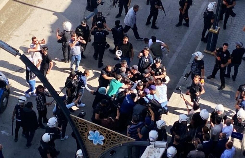 Police intervention in the KDP protest in Hakkari