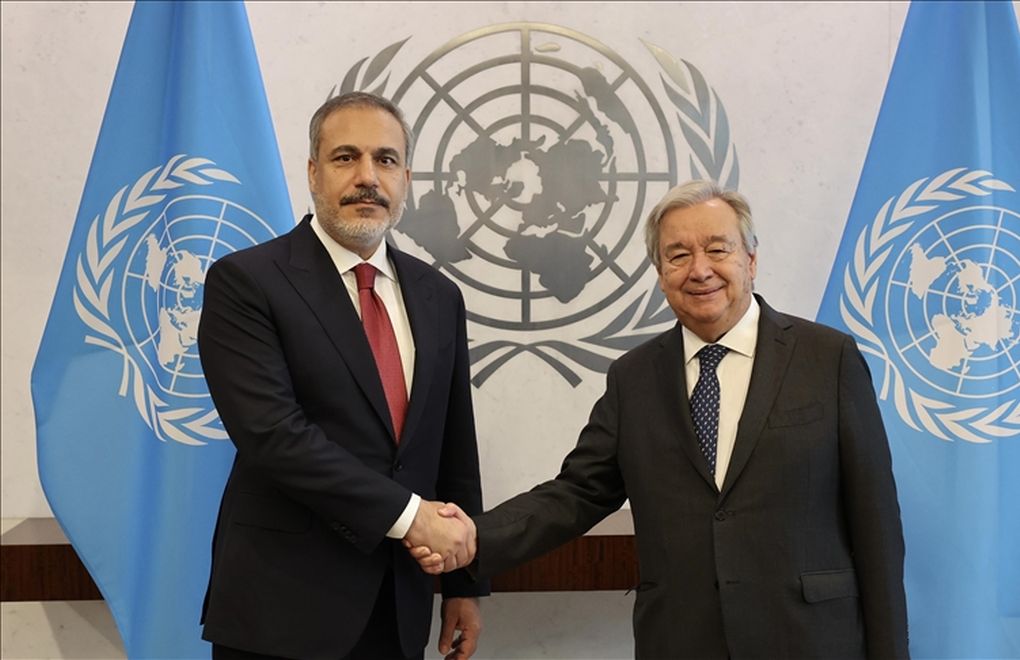 Turkey's FM meets UN chief at General Assembly